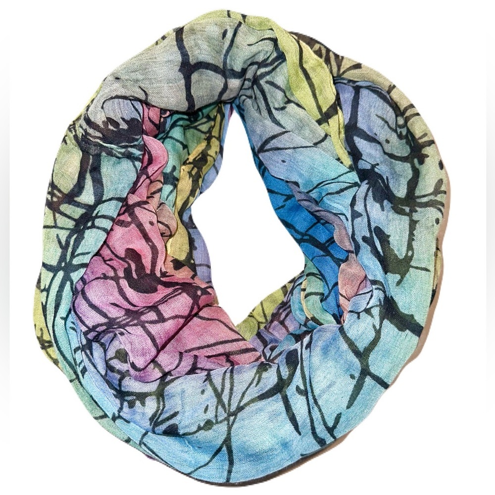 Vanity colorful infinity scarf